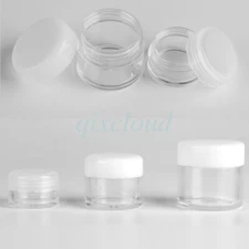 10g 20g 30g Empty Clear Plastic Cosmetic Cream Pot Balm Container Empty Jars