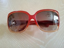 Fendi Sunglasses FS5206 Red Ombre Frames / Black Lenses