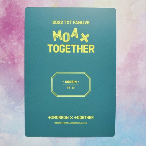 MINI TARJETA FOTOGRÁFICA TOMORROW X TOGETHER 2022 TXT FANLIVE MOA X TOGETHER MD Oficial - Imagen 26 de 203