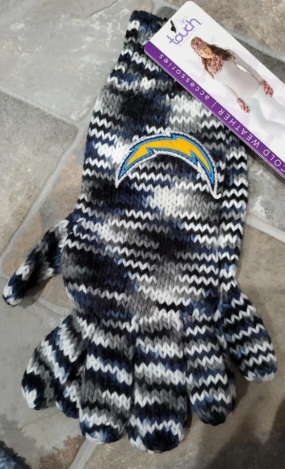 批量 5 件 - NFL 圣地亚哥 Chargers 手套 Touch Alyssa Milano 手套 女式 — 第 2/4 张图片