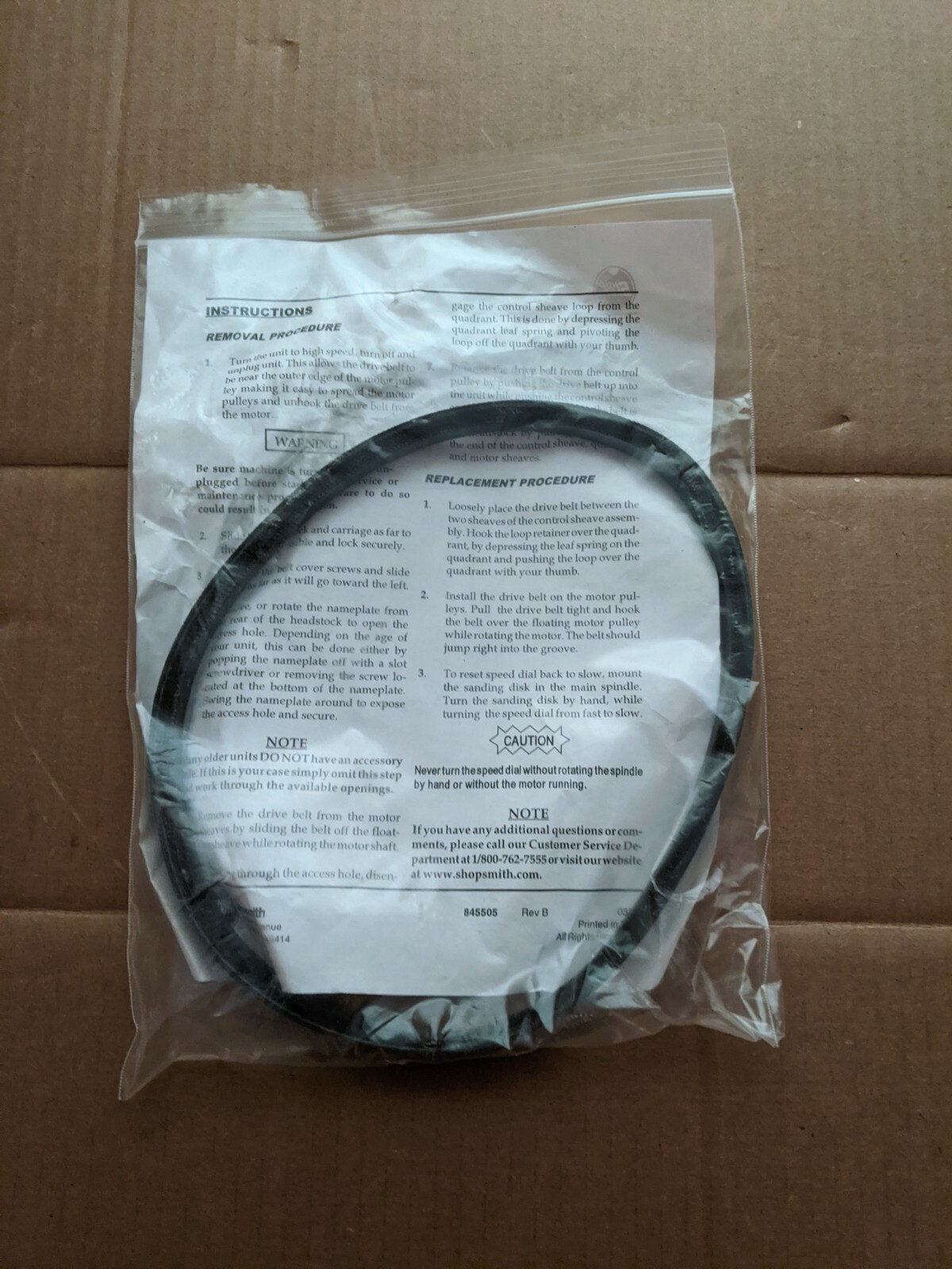 Shopsmith Mark V Replacement Drive Belt 521682 will not work on the DVR