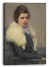 Canvas/Frames Julie Kahle - The Girl with White Fur
