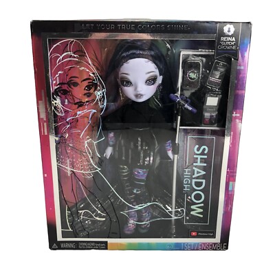 Reina ''Glitch'' Crown Shadow High Rainbow High Fashion Doll New in Box NIB