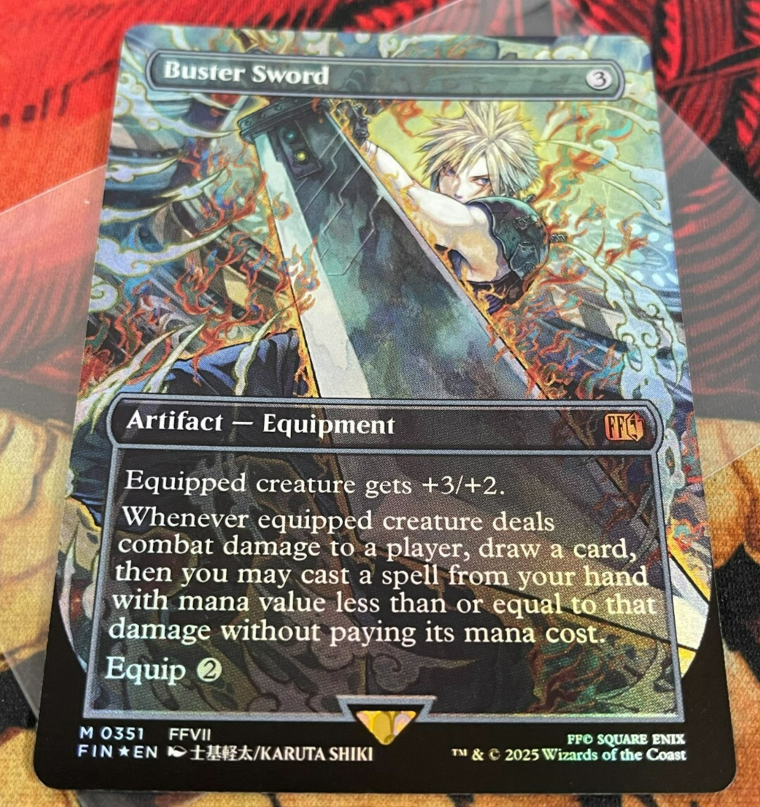 MTG - Buster Sword (Borderless) FOIL #351 - FINAL FANTASY | eBay