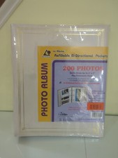 Pioneer White Refillable Bi-directional Photo Album 200 Photos