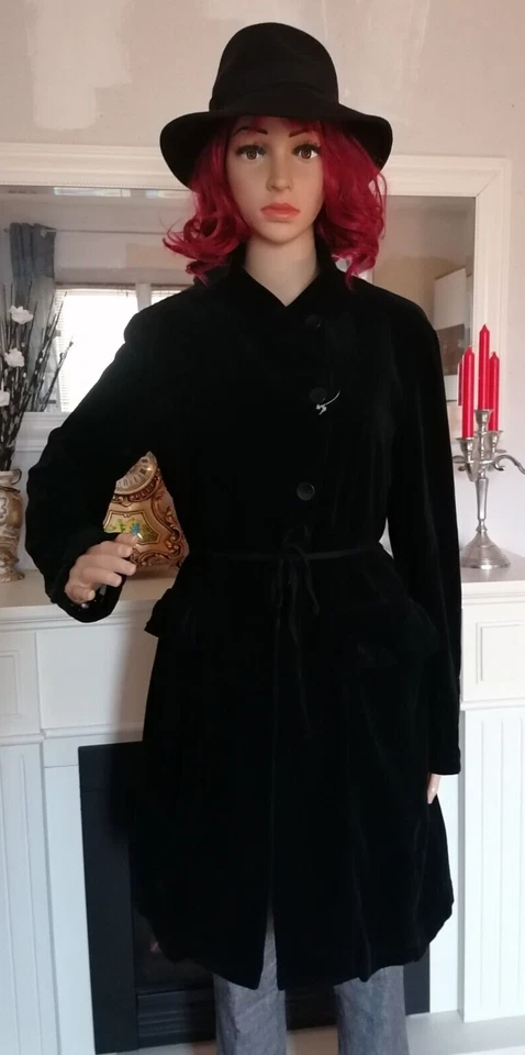 Oska Mantel sehr Feine Cord Gr. 1 - 38-40 Slim  Nachtblau Neuw NP € 479,0 - Bild 4 von 4