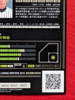 NOBUYUKI HOSHINO HANSHIN TIGERS 34 JAPAN PRO BASEBALL BANDAI 2013