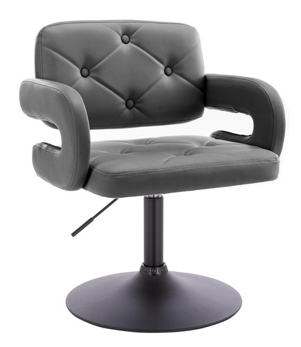 2 X Black Beauty Spa Salon Gas Lift Hairdressing Salon Chairs Faux Leather - Picture 3 of 12