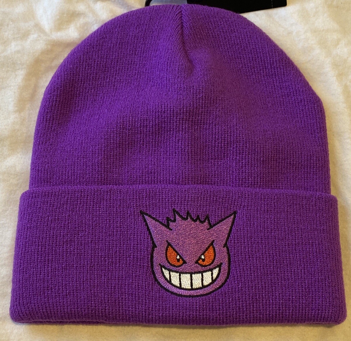 Nintendo Pokemon Purple Gengar Beanie Hat Grin NEW | eBay
