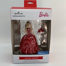 Hallmark Walmart 2022 Blonde Holiday Barbie Christmas Tree Ornament NEW