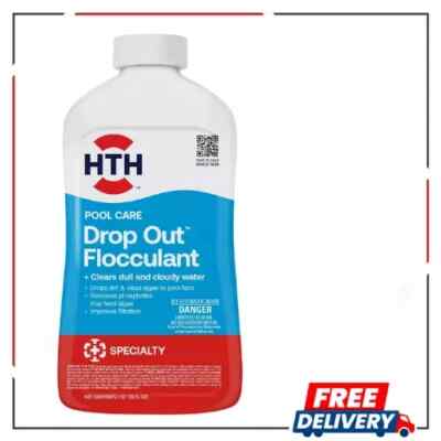 Swimming Pool Care Drop Ou Flocculant - Clears Cloudy Water Fast