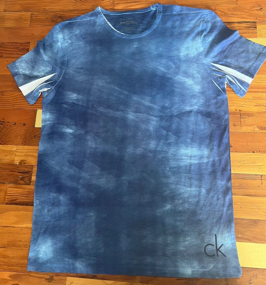 Calvin Klein Body Fit Coupe Cintree Blue The Dyed Shirt Medium