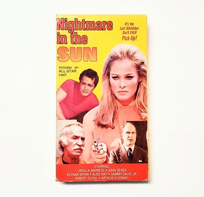 Rare NIGHTMARE IN THE SUN VHS Cult Horror/Thriller Ursula Andress, Robert Duval