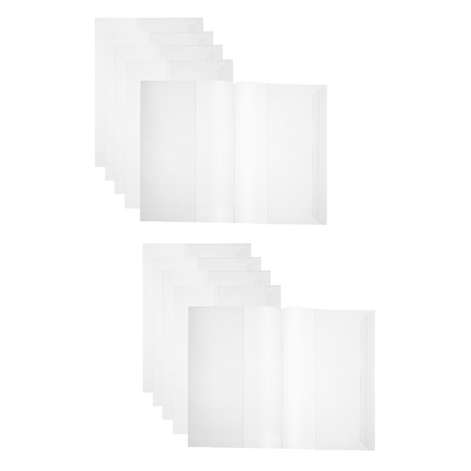 5pcs Hard Plastic Book Covers Clear Book Cover Protector Textbook Cover