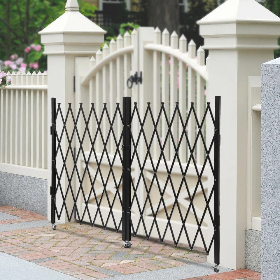 Puerta de Seguridad Doble 1.6 x 3m Puerta Plegable Acordeón Puerta de Seguridad Flexible Foto 3 de 4