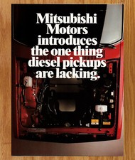 Mitsubishi Motor Diesel Engine Pickup Truck - Vtg Print Ads Ephemera Art 1983 Mitsubishi Motor Diesel Engine Pickup Truck - Vtg Print Ads Ephemera Art 1983