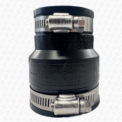 50 52 55 mm - 40 42 43 mm Verbinderkupplung Reduzierstück Multifit Ablaufrohrverbindung