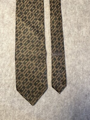 GIROGIO ARMANI CRAVATTE MEN S 100% Silk Tie
