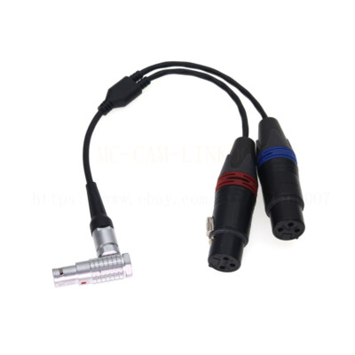 Atomos Shogun Monitor Recorder 1B 10Pin to XLR 3 Pin Breakout Audio Input Cable