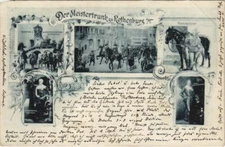 CPA AK Rothenburg Meistertrunk, souvenir GERMANY (1077331)