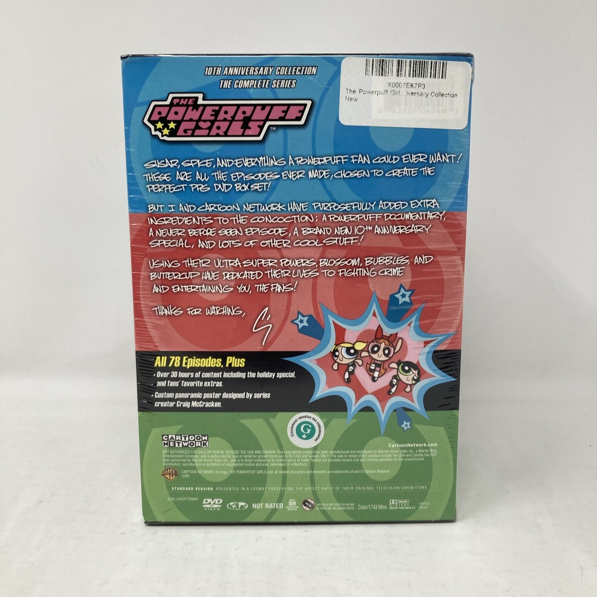Powerpuff Girls The Complete Series 10th Anniversary