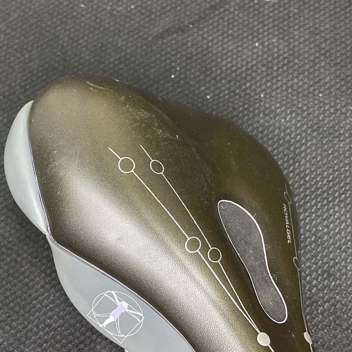 Selle Vélo Selle Royal Ergo 1995 – Noire, Confort Gel Et Ressorts (pour Pièces)