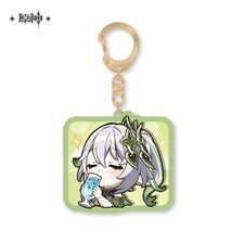 miHoYo Genshin Impact Nahida Keychain Cute Acrylic Keyring Sumeru Official Goods