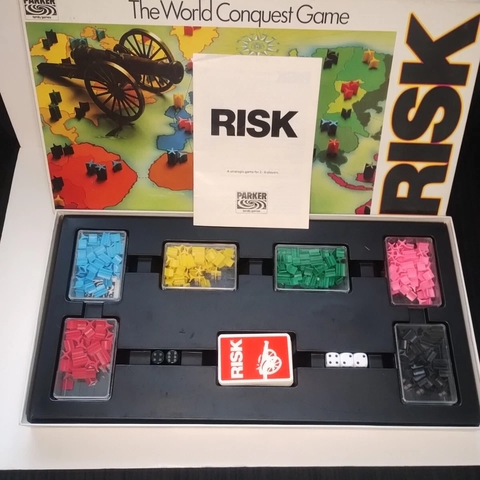 RISK - The World Conquest - Vintage 1985 Board Game by Parker Brothers - Image 4 of 4