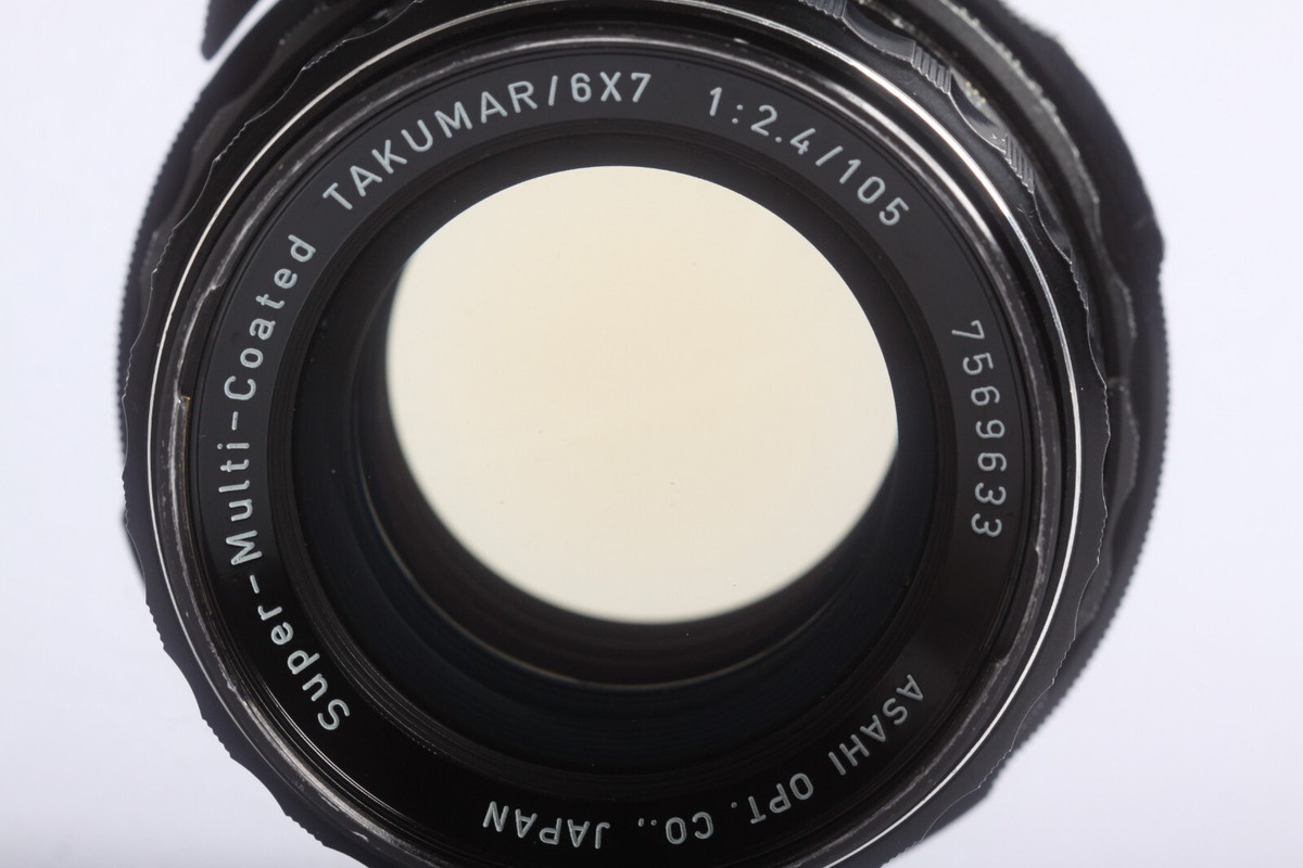 Pentax 6x7 Takumar 2,4/105 Super Multi Coated -gelbliche Pentax 6x7 Takumar 2,4/105 Super Multi Coated -gelbliche