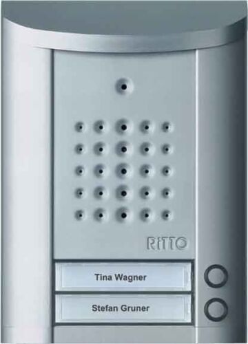 Ritto 1840220 Entravox stacja drzwiowa Audio 2 WE Audio srebrna anodowana - Zdjęcie 1 z 1