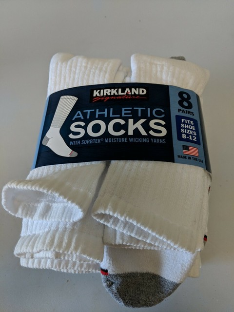 kirkland white socks