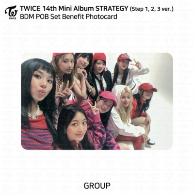 TWICE 14th Mini Album STRATEGY BDM POB Photocard Step 1,2,3,4 Ver