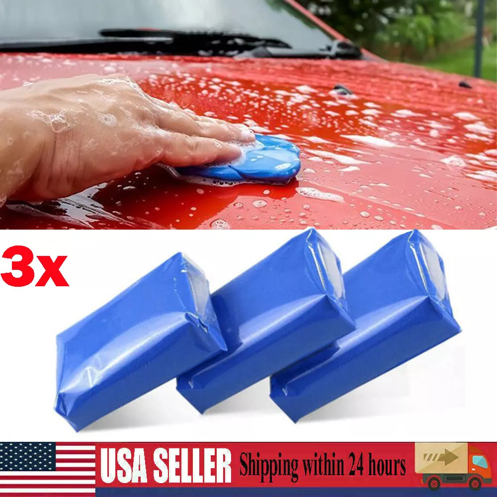 (3) Car Clay Bar Kit Auto Vehicle Detailing Magic Cleaning Remove Wash Blue  Mud