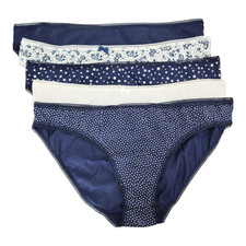 M S Collection 5pk Cotton Lycra Printed Bikini Knickers
