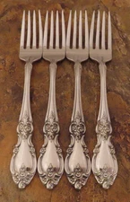 Oneida Louisiana Set of 4 Dinner Forks Community Stainless Flatware Lot N