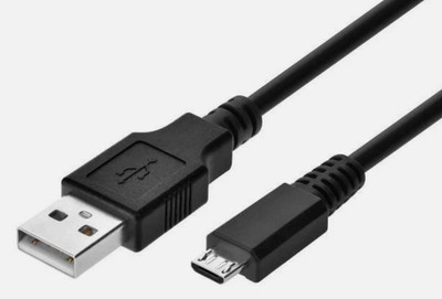 23'' Black USB 2.0 Type A Male to Micro USB Type B Male Cable(M8,5D-1)