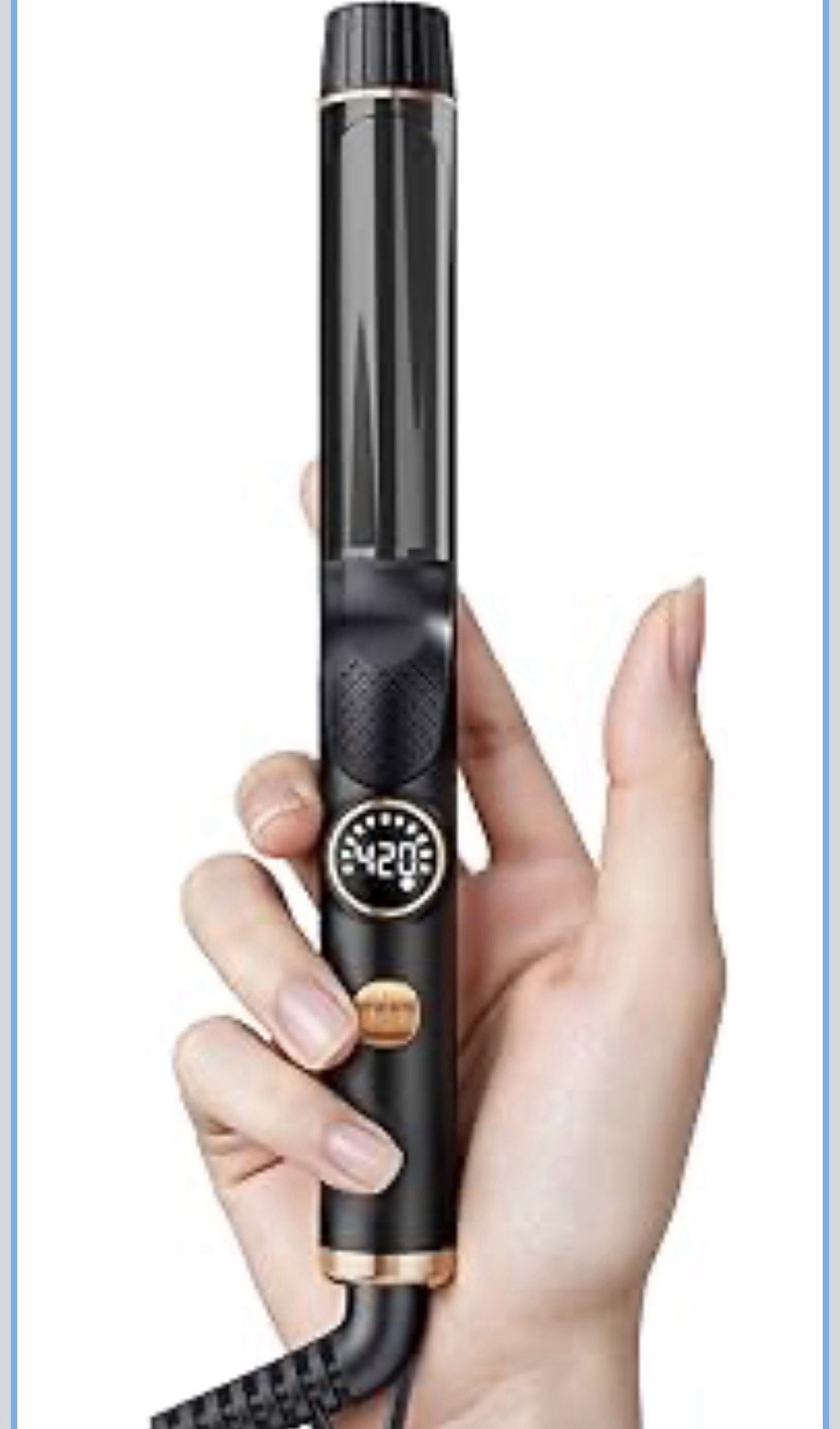 1 Inch Mini Travel Curling Iron, 100-240V Travel Dual Voltage Curling Iron