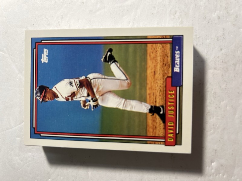 Lot Of (36) 1992 Topps David Justice #80 Atlanta Braves Baseball Card