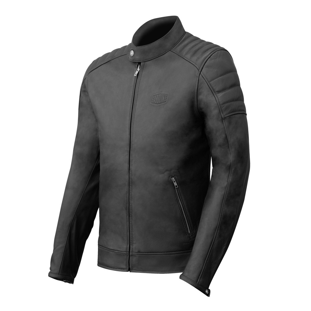 Blouson en cuir homme GT Trophy noir taille L pour motard