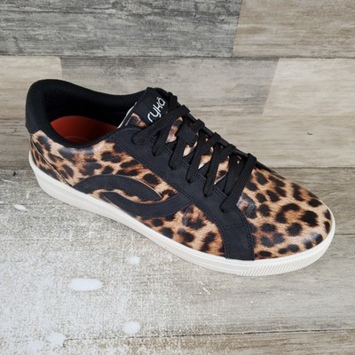 Ryka Womens Viv Next Slip On Shoes Womens Sz 10 W Wide Sneaker Leopard