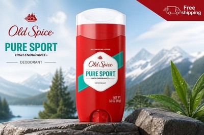 Old Spice Deodorant for Men, High Endurance, Pure Sport Scent, 3.0 oz.