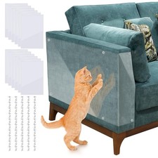 Anti Cat Scratch Furniture Protector - 12 Pack, Clear Couch Protector from Ca...