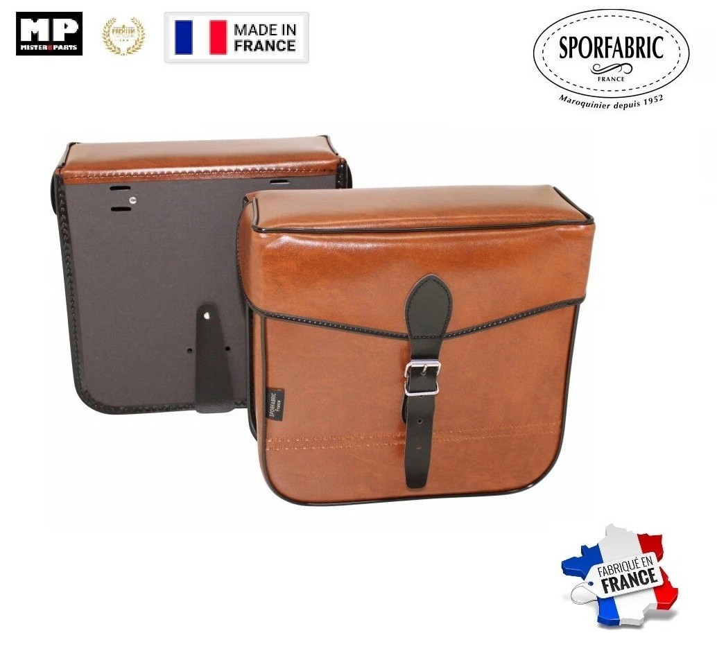 Sacoche vélo vintage Sporfabric S14 marron pour vos balades