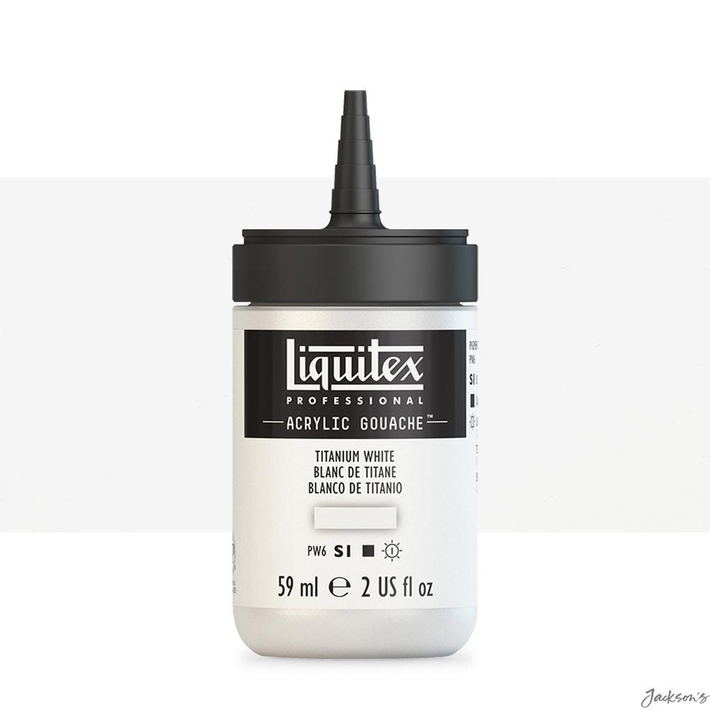 Liquitex Professional Acrylic Gouache Titanium White 59ml Bottle For Fine Art