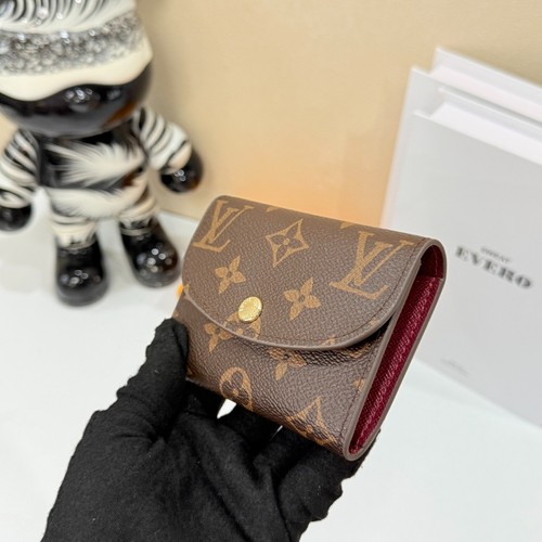 Louis Rosalie Coin Purse – Classic Monogram Envelope Style - Picture 7 of 8