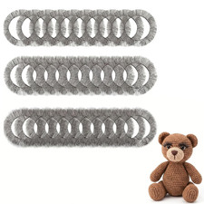 30 Pieces Doll Eyelashes Strips 20Cm Length 10Mm/8Mm/5Mm Width Fake Eye Lashes D