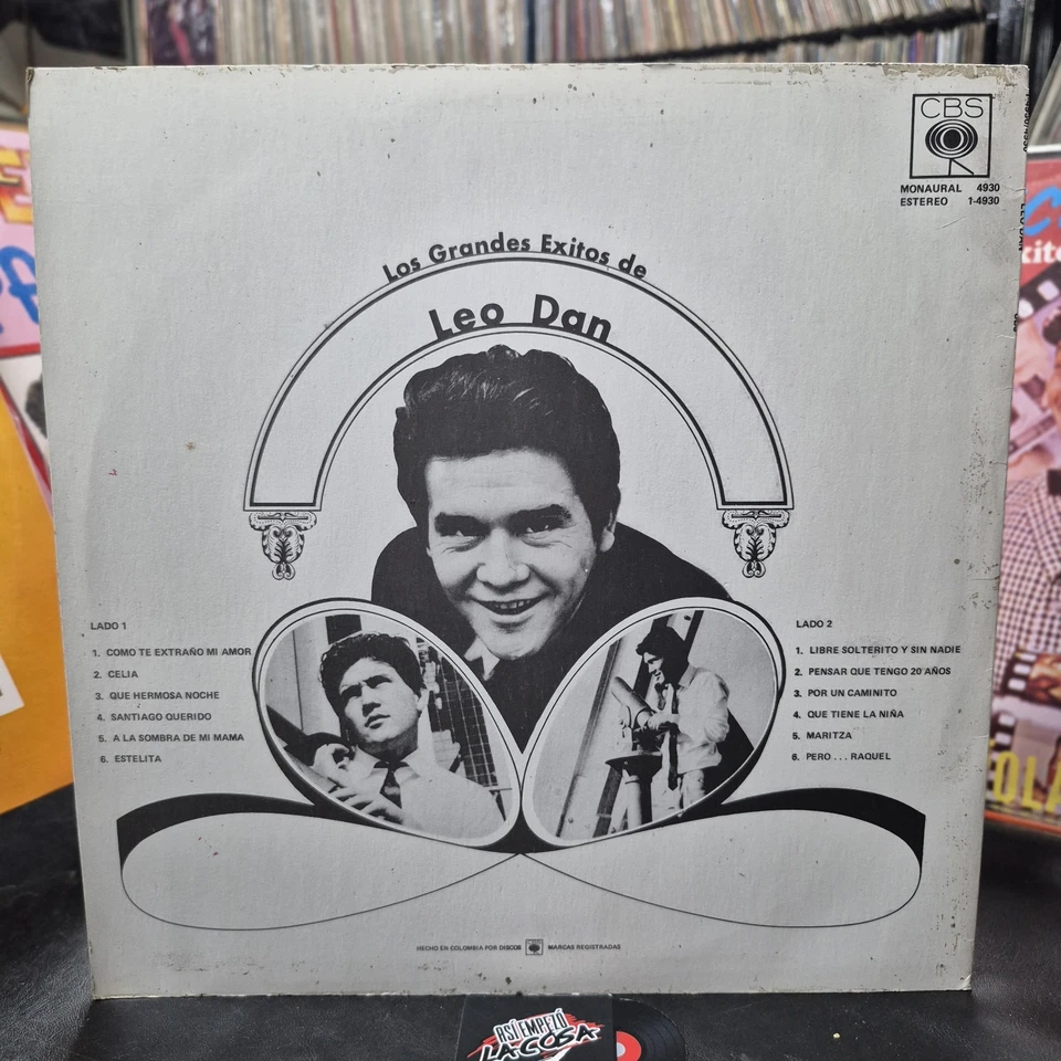 Leo Dan – Los Grandes Éxitos De Leo Dan- Latin, Ballad, Piero, Sandro, 🇨🇴 1979 - Image 2 of 4