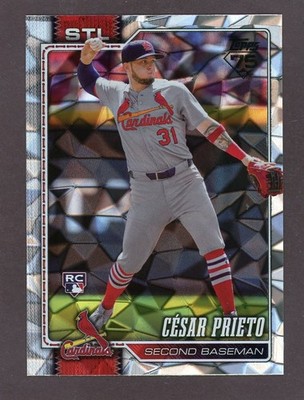 2026 Topps DIAMANTE FOIL Parallel Cesar Prieto RC St. Louis Cardinals