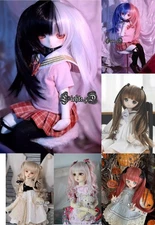 BJD Doll Wig 1/3 8-9" Toys SD MSD MDD 1/4 7-8" YOSD BB 1/6 6-7" Long Hair