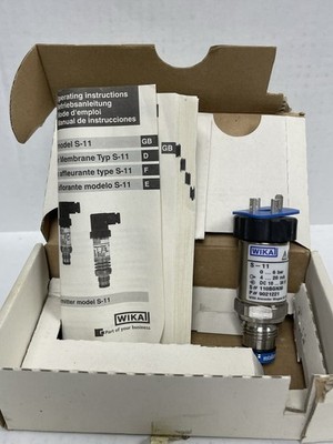 WIKA S-11 Pressure Transmitter 0-6 bar, 4-20 mA